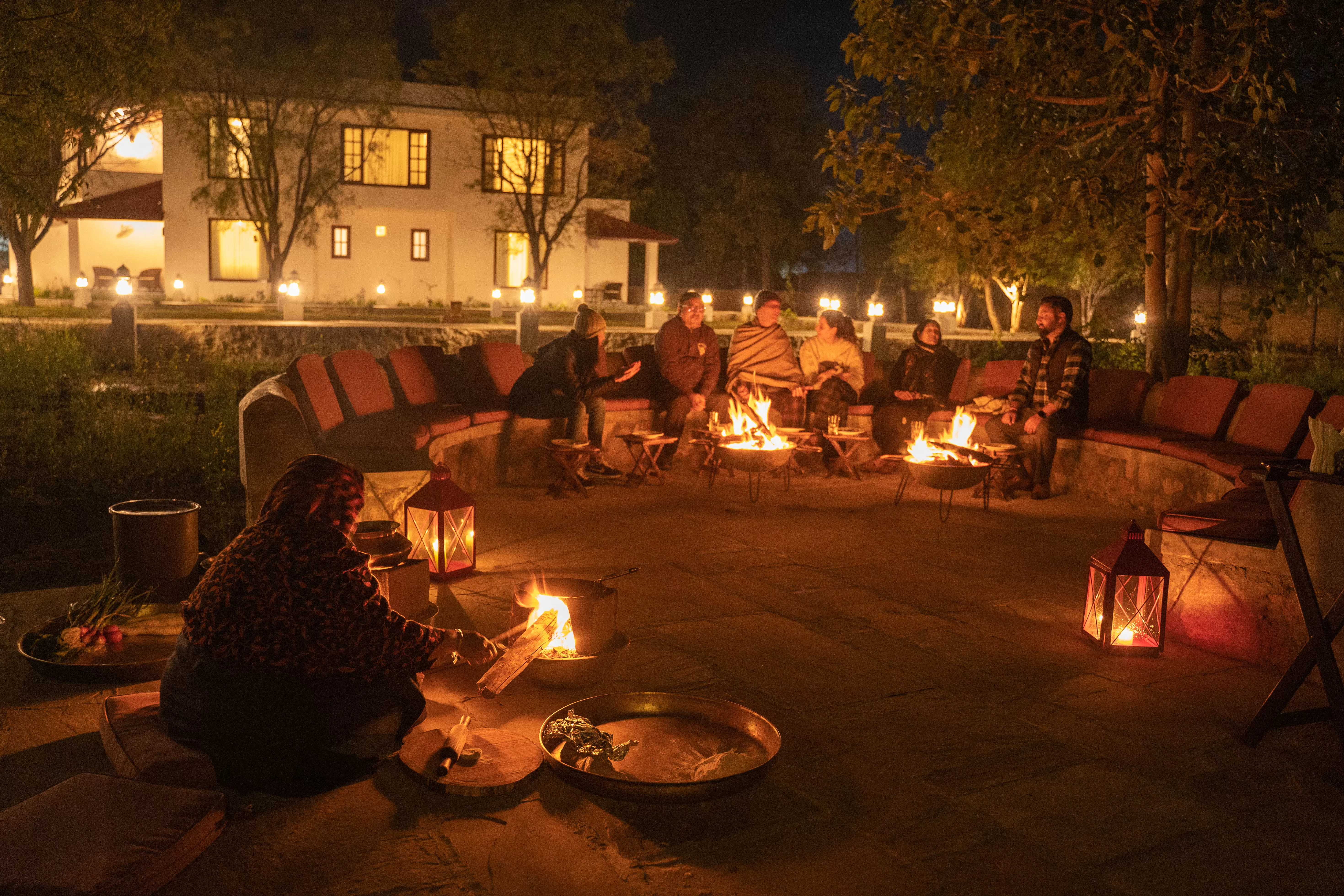 Embers of the Aravallis; Bonfire Evenings